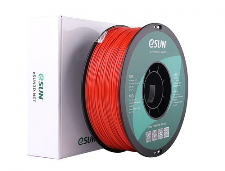 Пластик для 3D принтера eSUN ABS+ красный